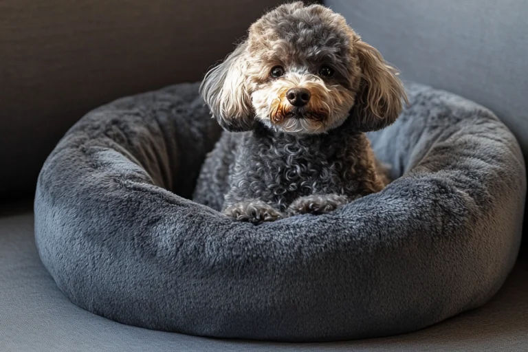 Round orthopedic dog bed