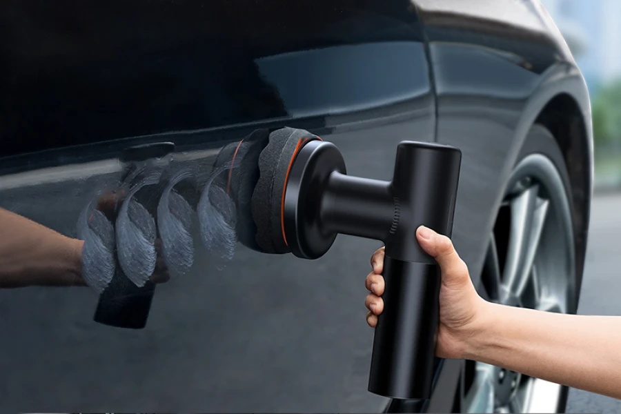 Cordless car polisher machine